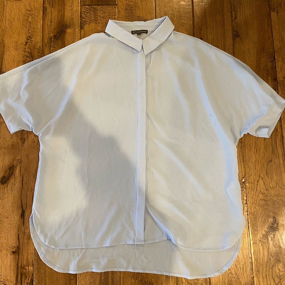 light blue blouse